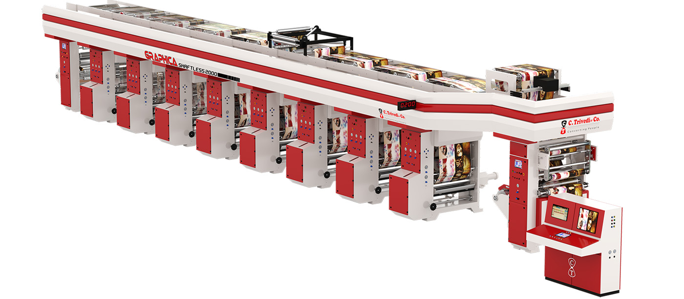 rotogravure printing machine Shaftless